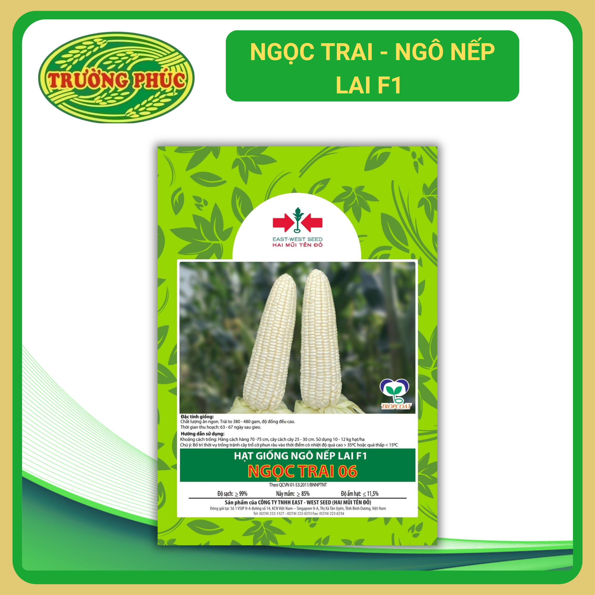 Ngọc Trai - Ngô ( bắp) nếp lai F1 (100g)