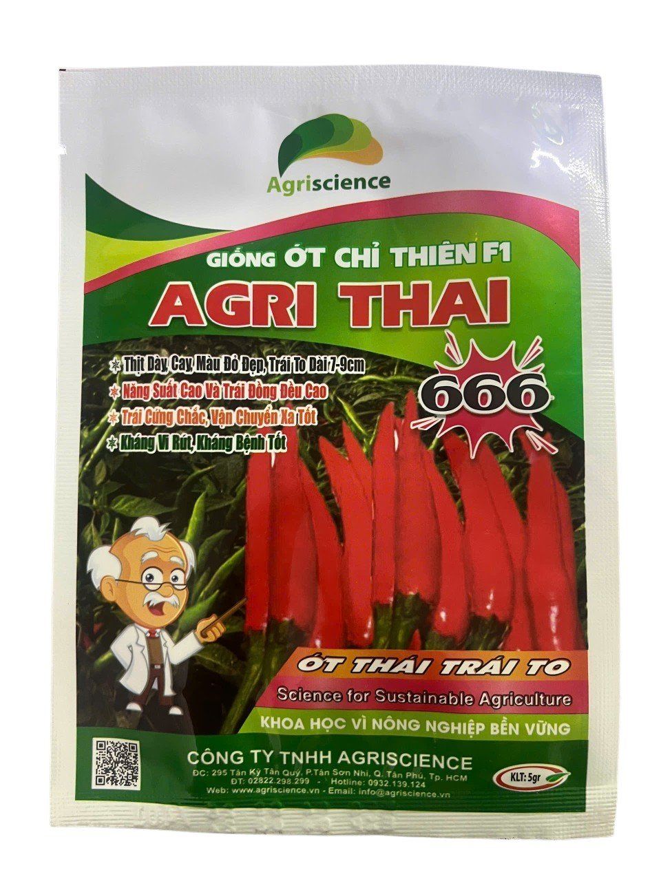 Ớt chỉ thiên F1 AGRITHAI 666 (5gr)