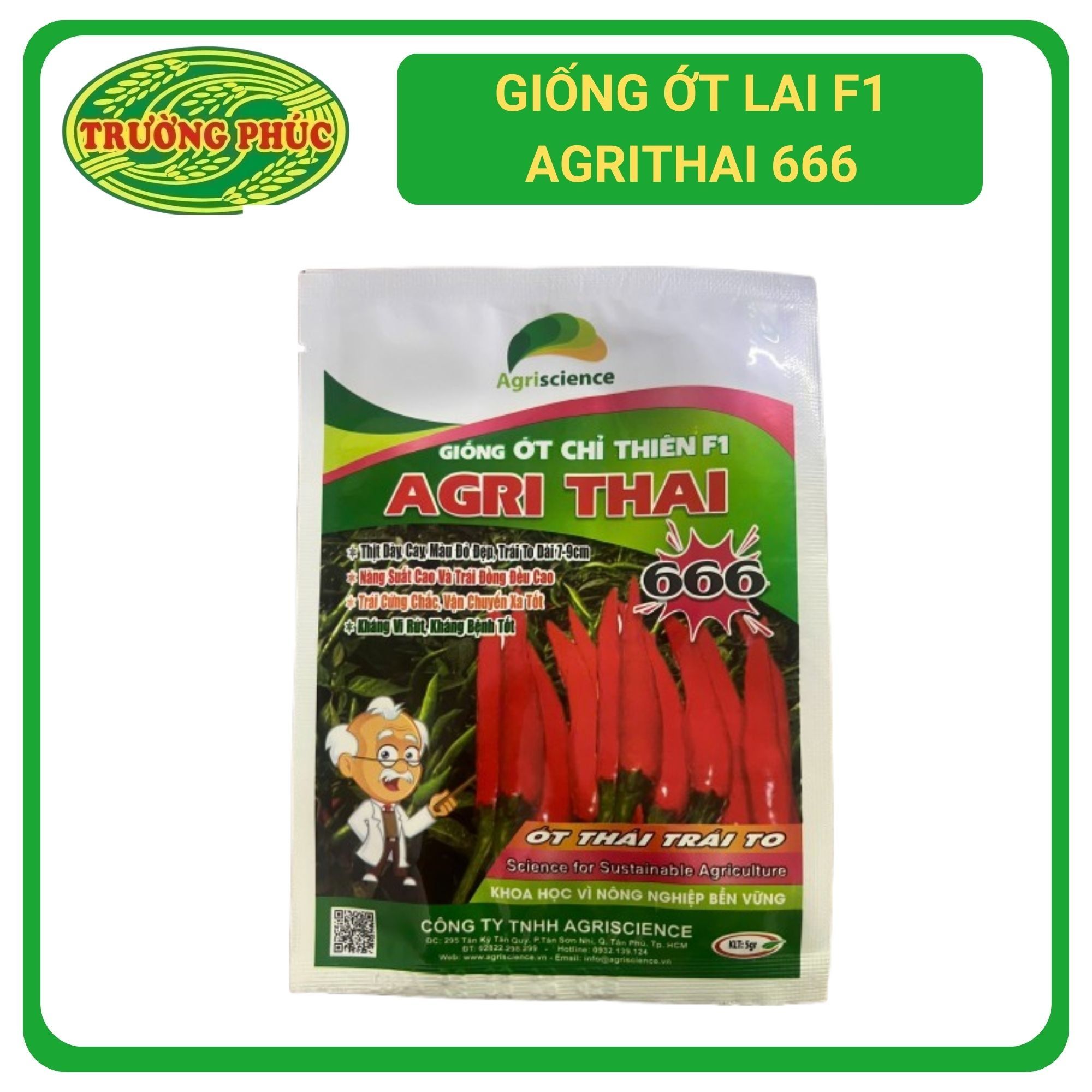Ớt chỉ thiên F1 AGRITHAI 666 (5gr)