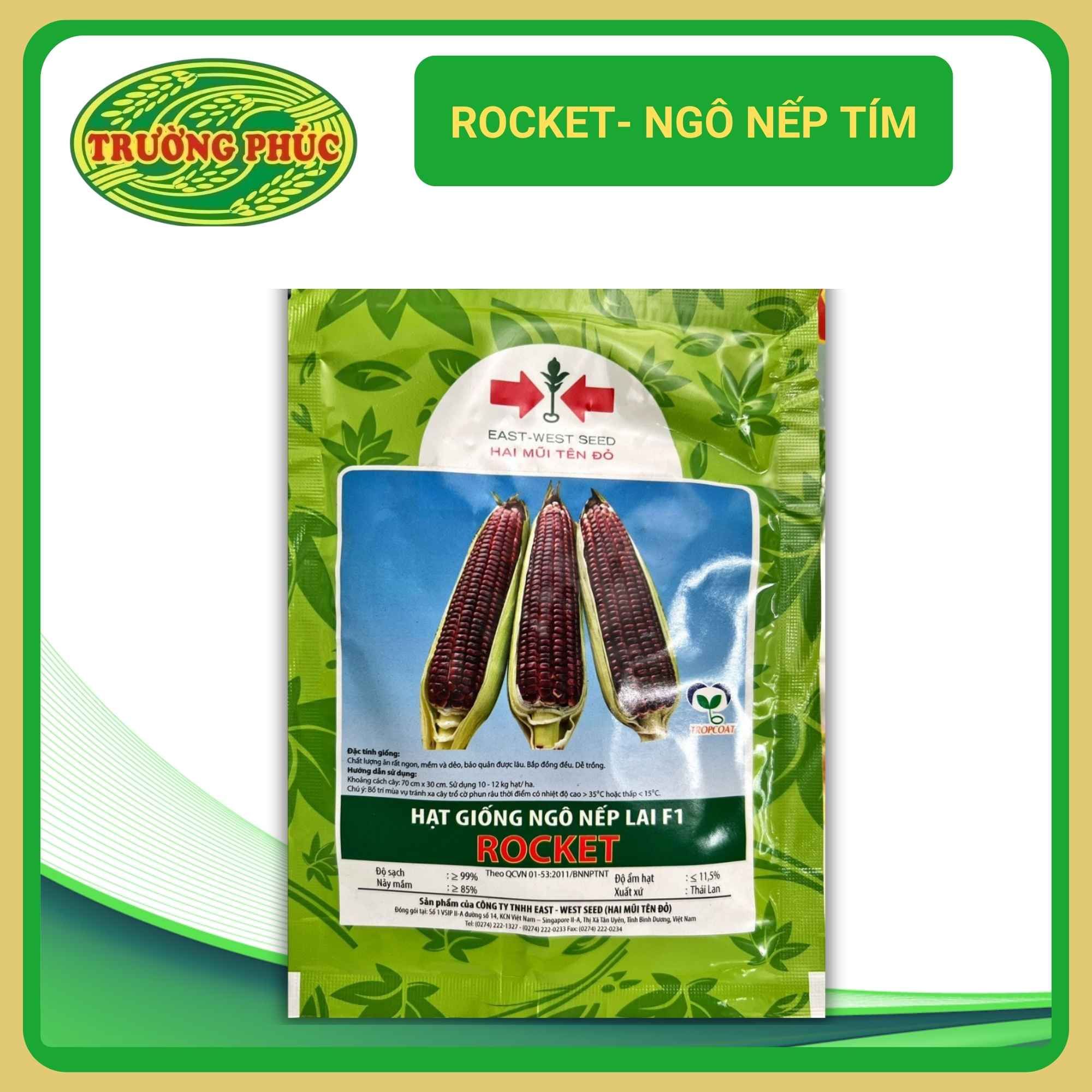 Rocket - Ngô ( Bắp ) nếp tím lai F1 (50g)