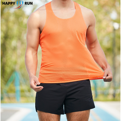 Áo Singlet chạy bộ nam HappyGo