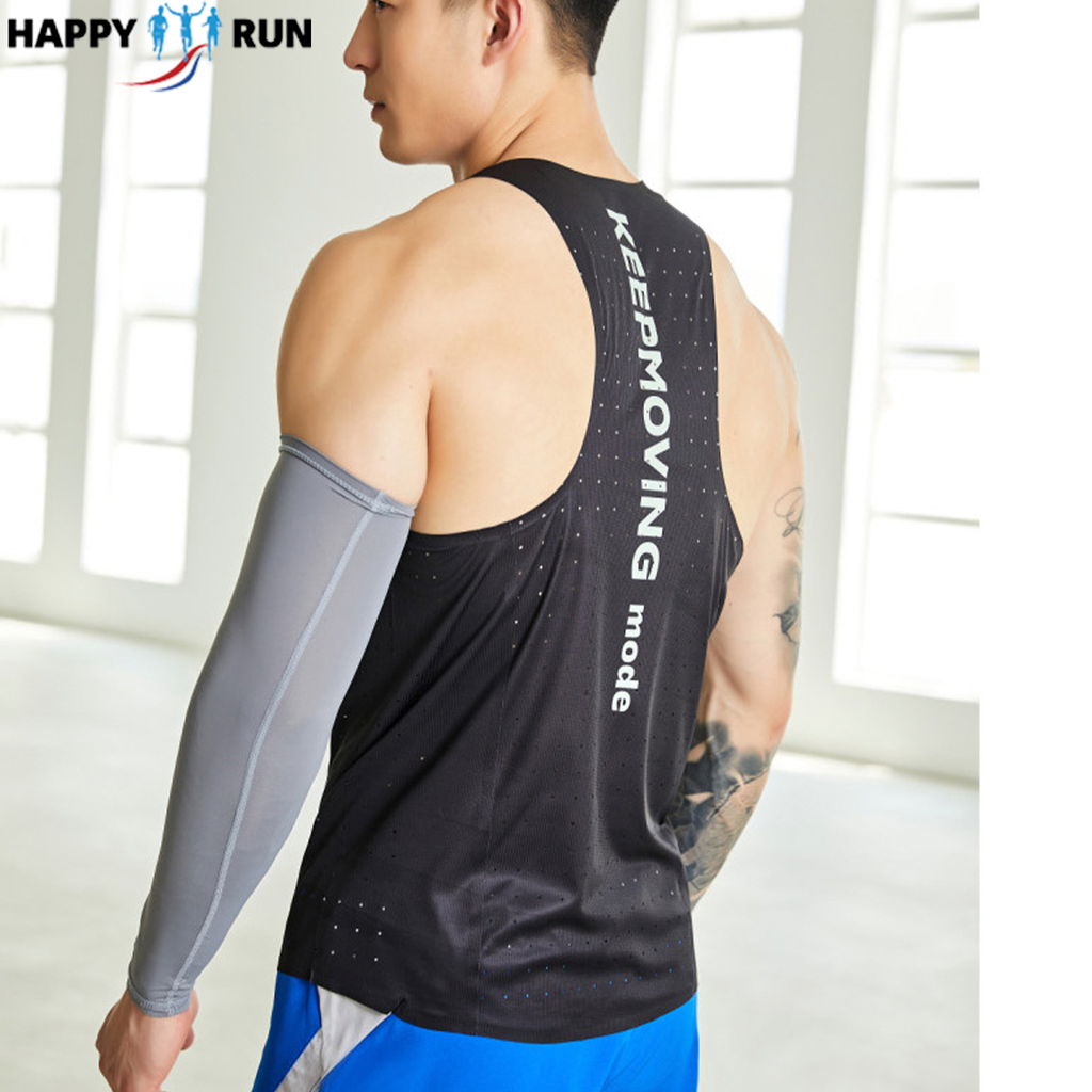 Áo chạy bộ Singlet Racing Nam HappyGo