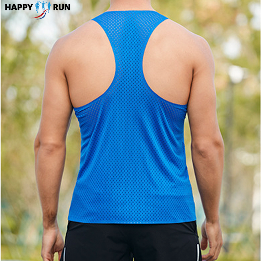 Áo Singlet chạy bộ nam HappyGo