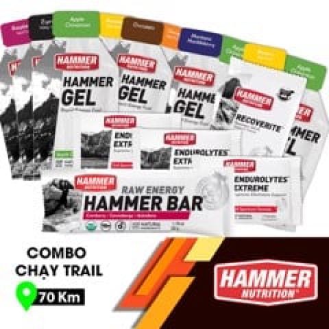 Combo dinh dưỡng  trail 70 km Hammer Nutrition