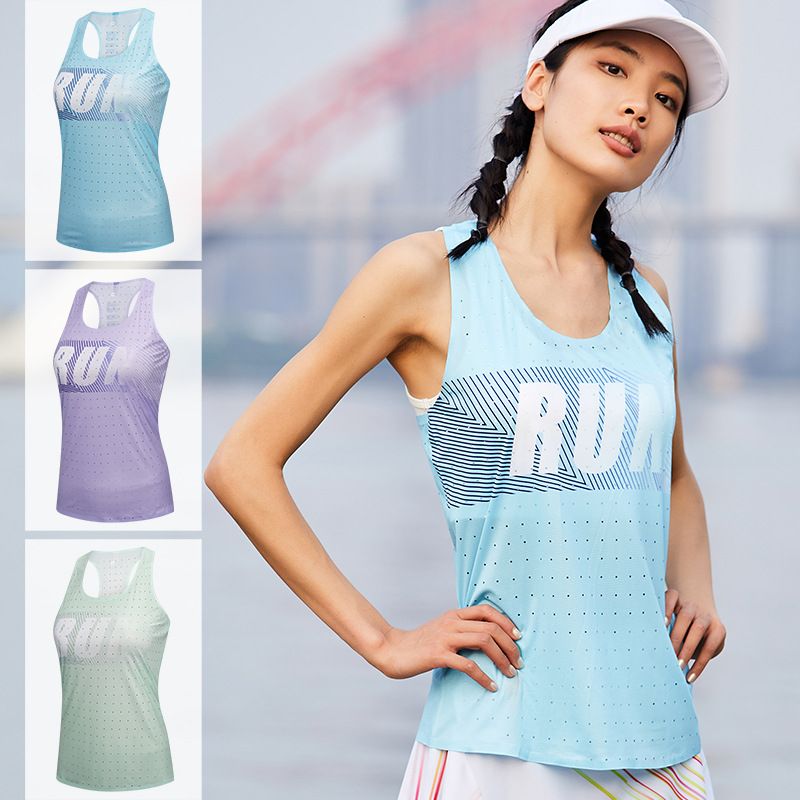 Áo chạy bộ Singlet racing nữ  HappyGo