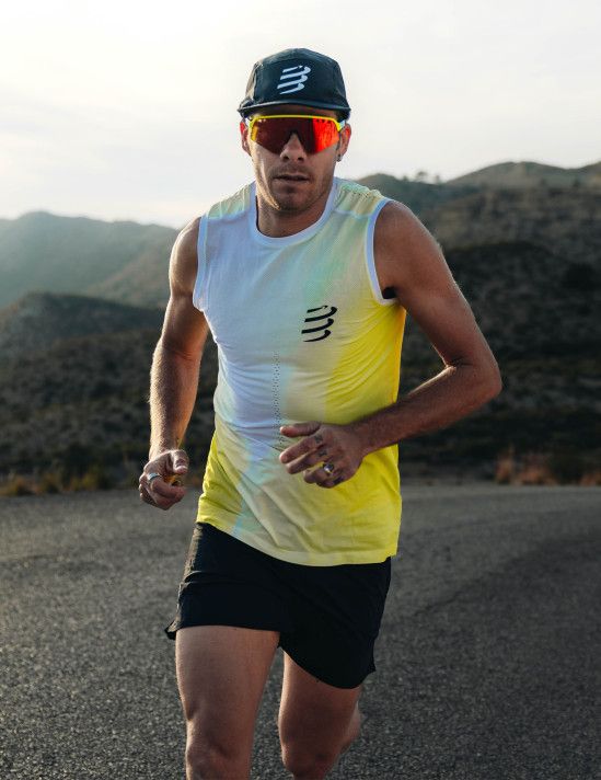 Áo singlet chạy bộ nam Compressport Performance Tank