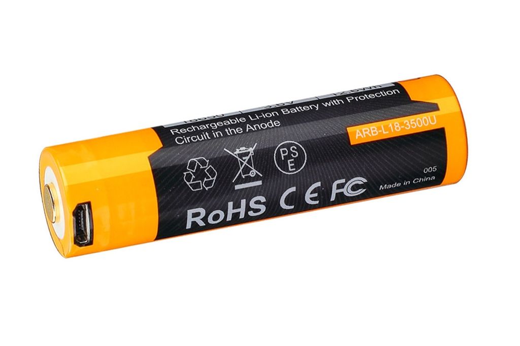 Pin sạc Fenix 18650 dung lượng 3500mAh tích hợp cổng sạc USB