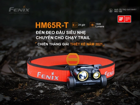 Đèn pin đội đầu Fenix HM65R-T Black