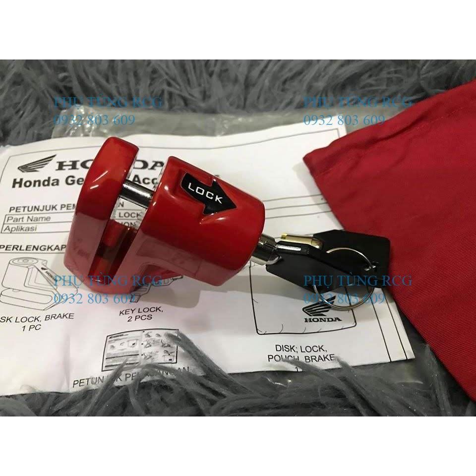Khóa đĩa thắng chống trộm xe máy chính hãng Honda