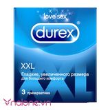  Bao cao su Durex XXL size lớn (XXL3) – Hộp 3 cái 