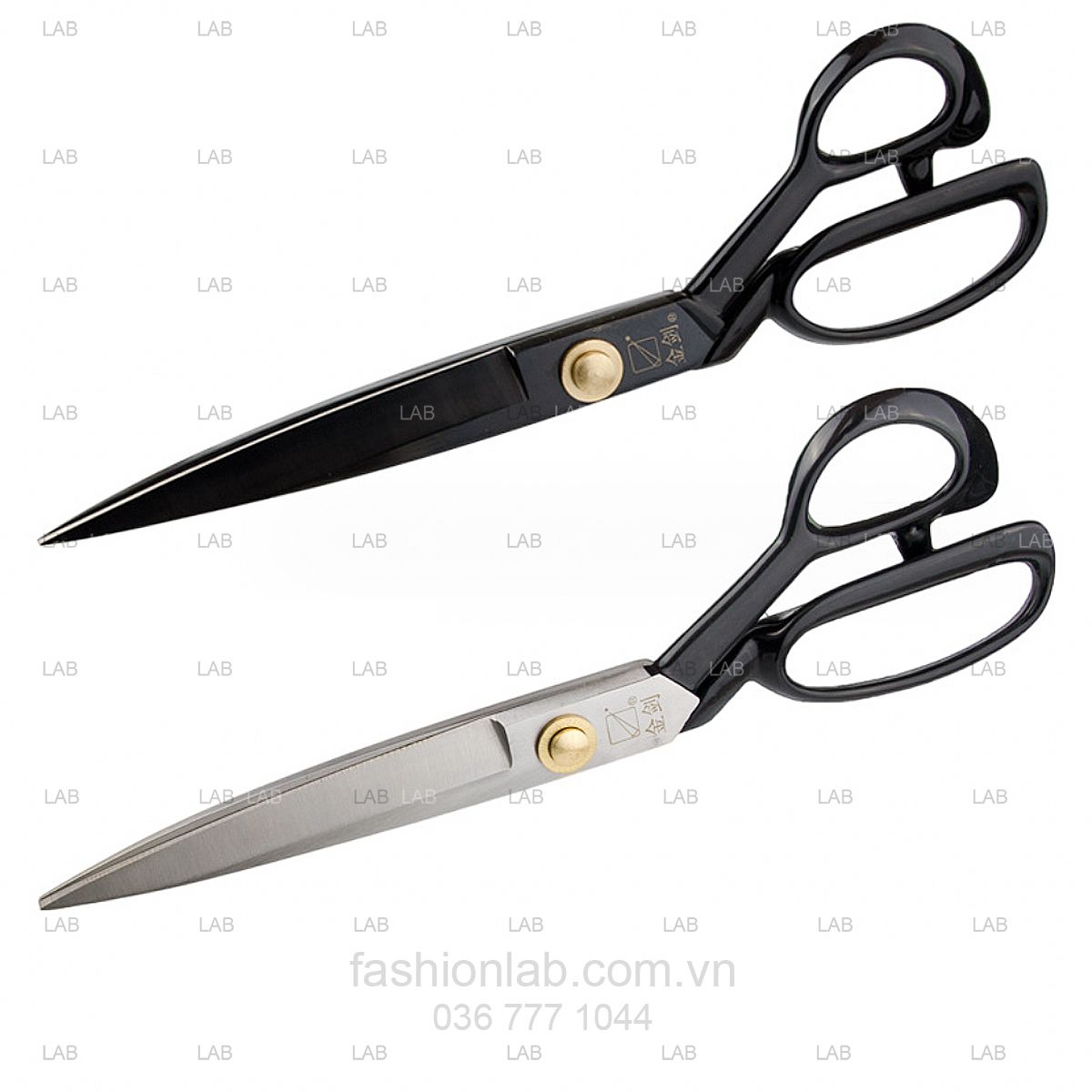 Kéo cắt may thép đen bám vải, chống trượt cho vải lụa, satin #010103