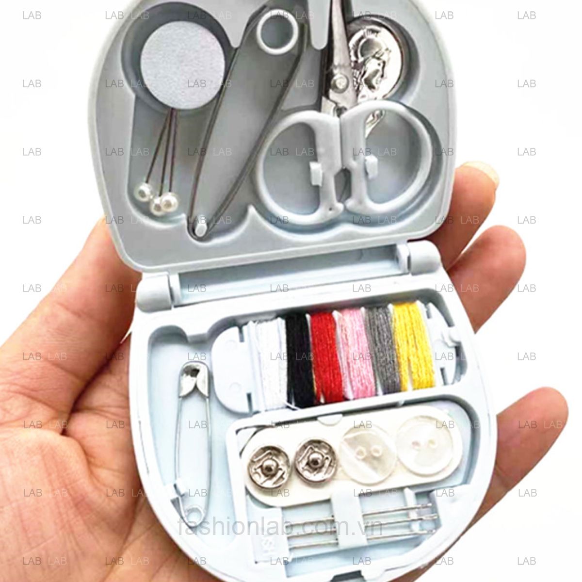 Set kim chỉ may vá du lịch bỏ túi hộp nhỏ tiện lợi #010105