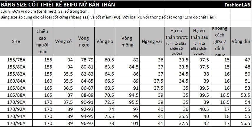 Cốt thiết kế Beifu - nữ bán thân #010201