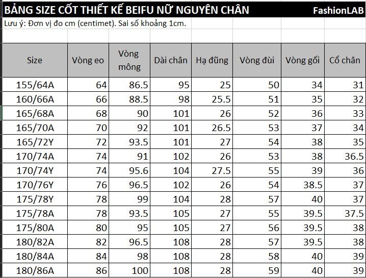 Cốt thiết kế Beifu - nữ nguyên chân #010201
