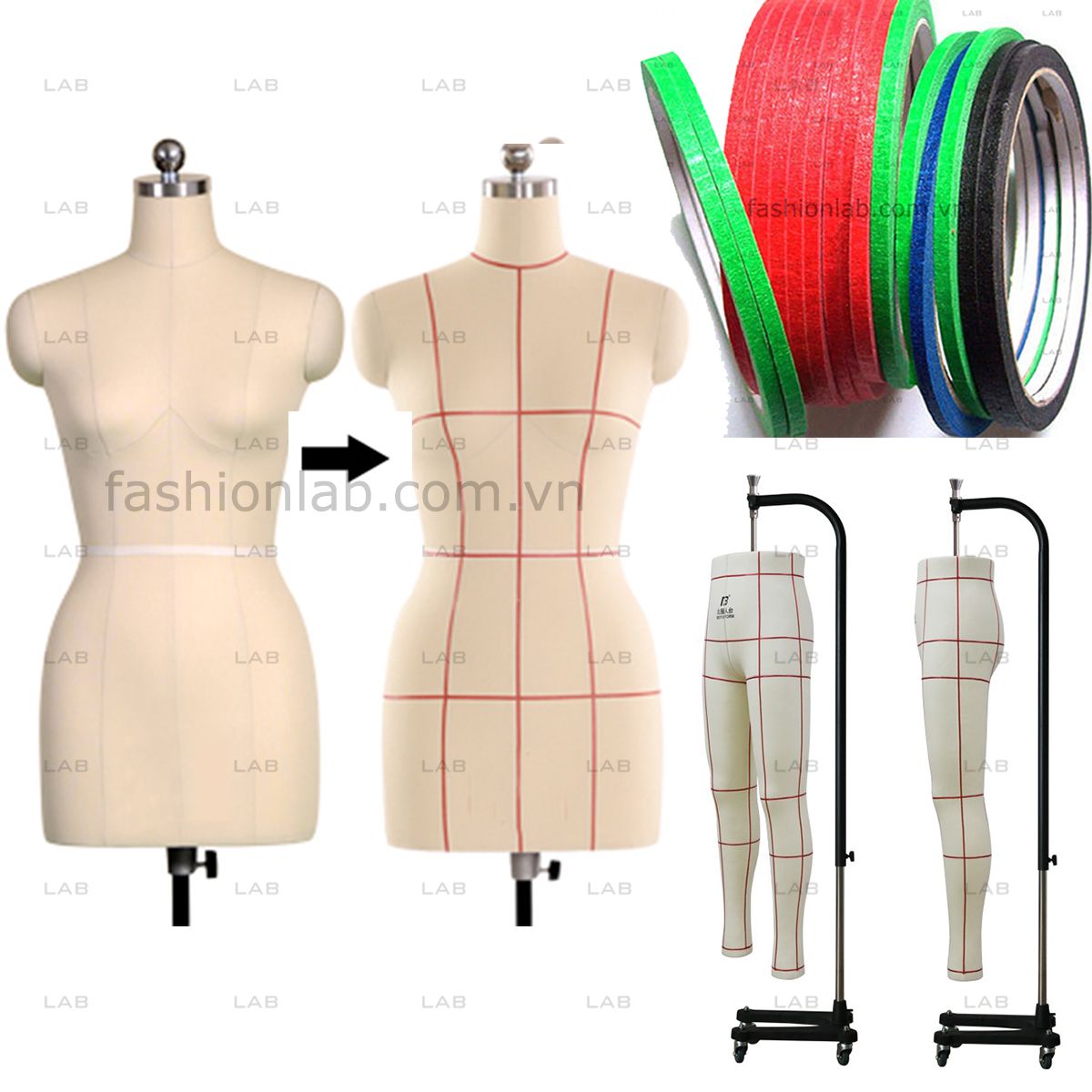 Băng dính định vị dressform #010105