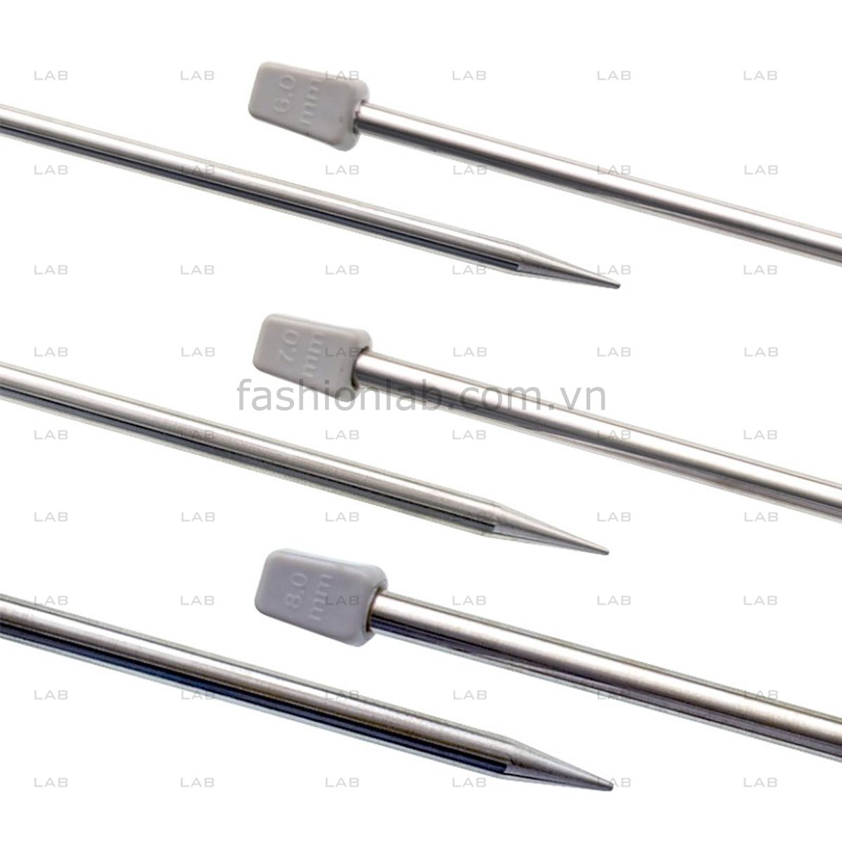 Set 4 cặp kim đan nhôm 2mm, 4mm, 6mm, 8mm #010401