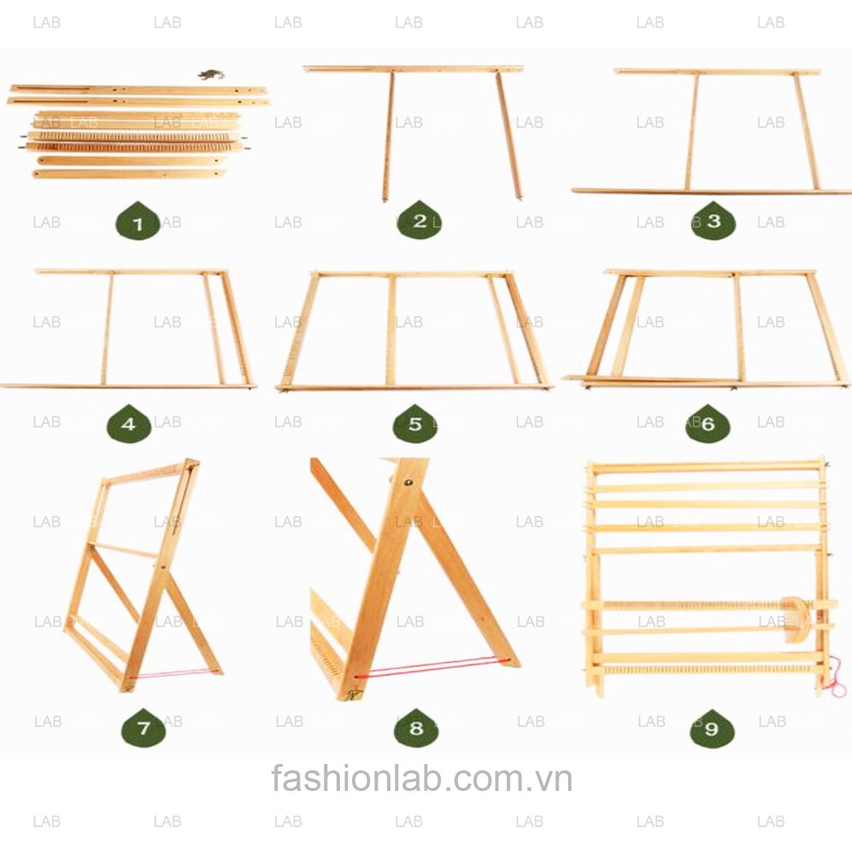 Khung dệt macrame hình chữ nhật #010401