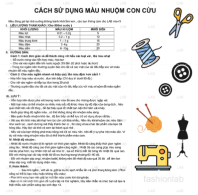 Màu nhuộm vải trực tiếp con cừu #010502