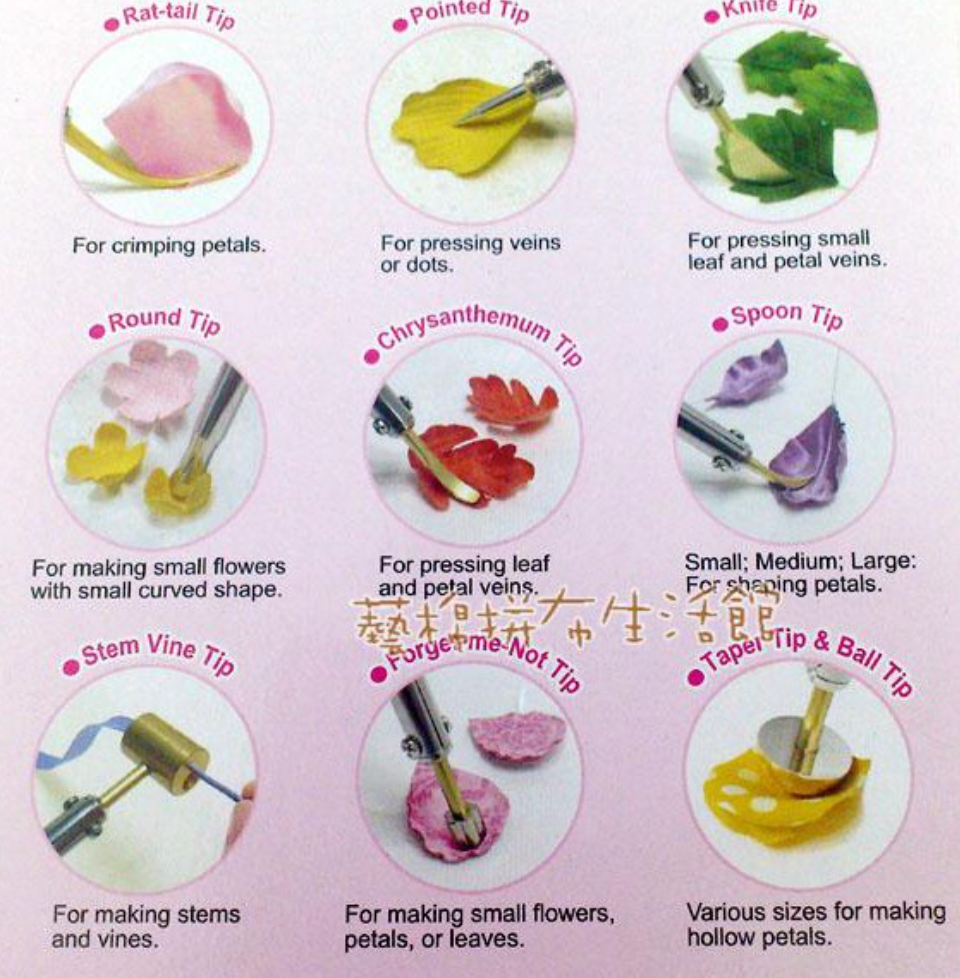 Bộ dụng cụ làm hoa lụa #010601