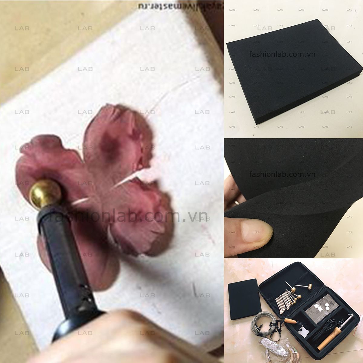Mút kê tạo hình hoa lụa #010601