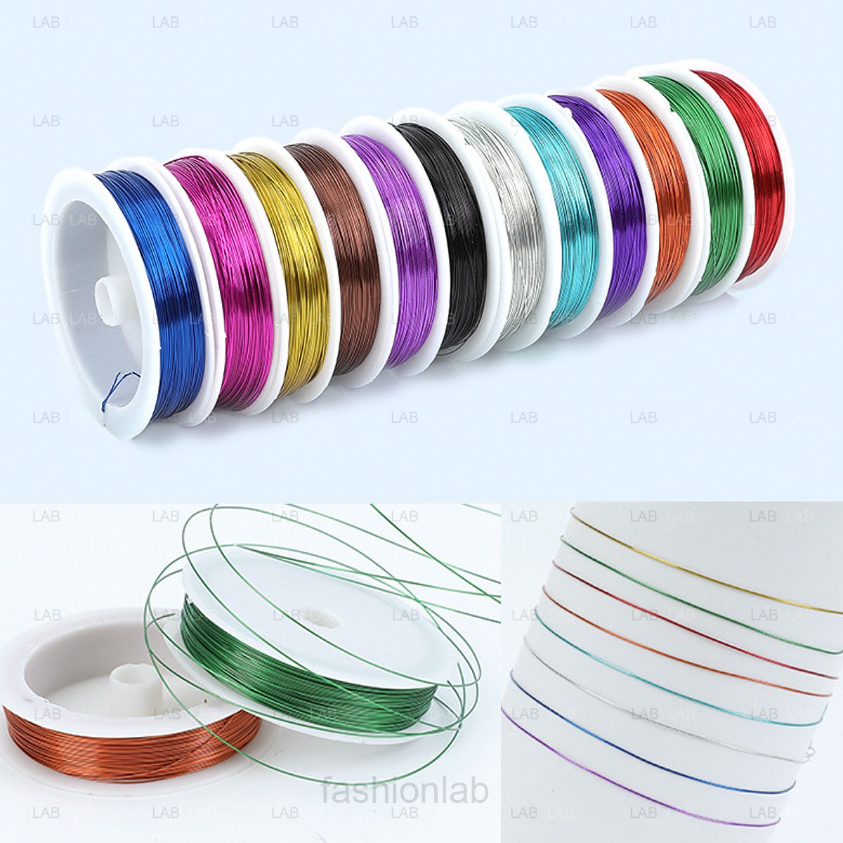 Dây kẽm đồng 0.4mm cuộn 40m làm trang sức, hoa giả #010602