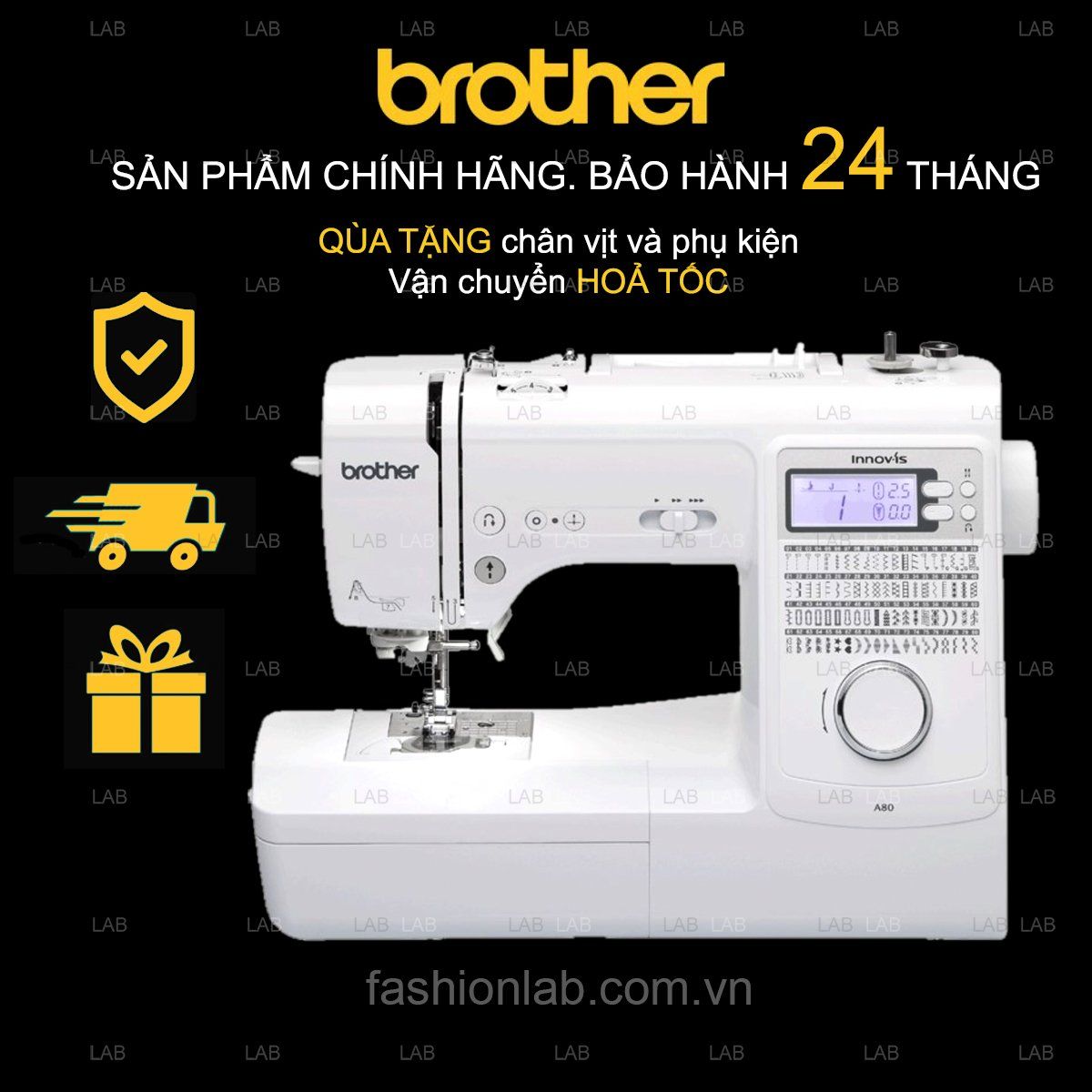 Máy may điện tử gia đình Brother 80A #010801 (Cái)
