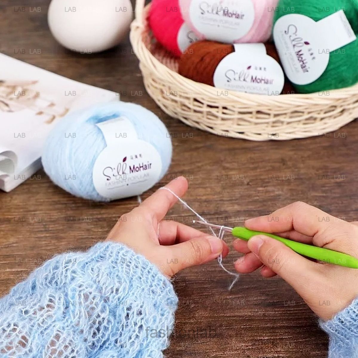 Len mây lông cừu Mohair #020101