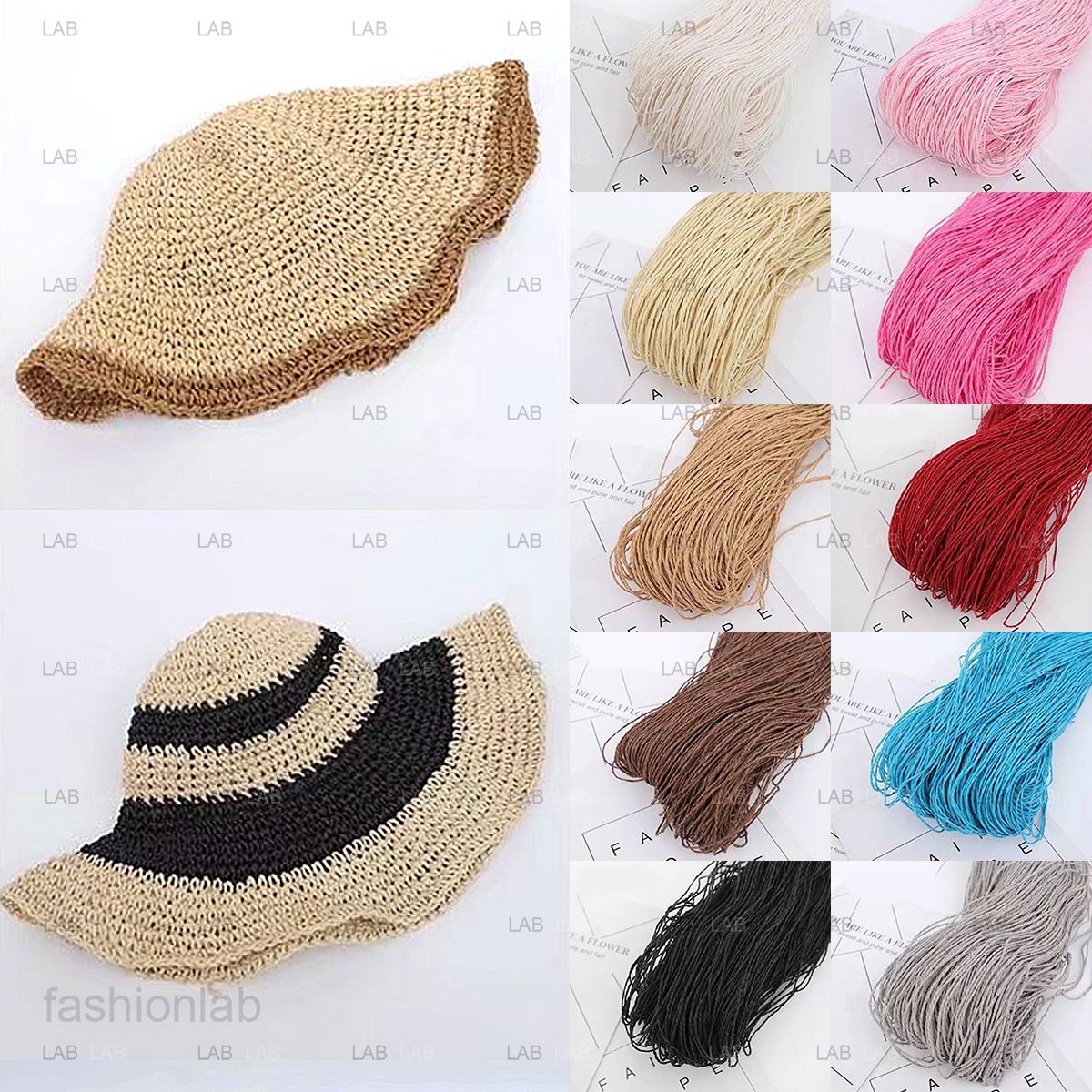 Dây lanh cói bện sợi đan mũ, đan túi xách #020101 (Cuộn 160g)