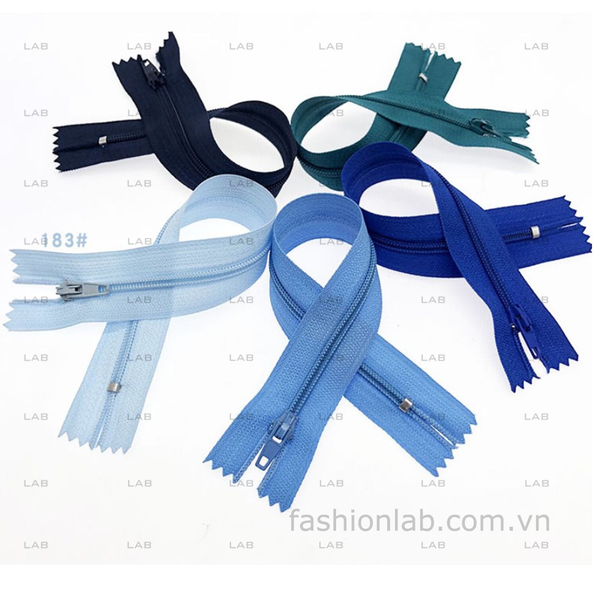 Dây khóa quần áo số 3 - 50cm #020202