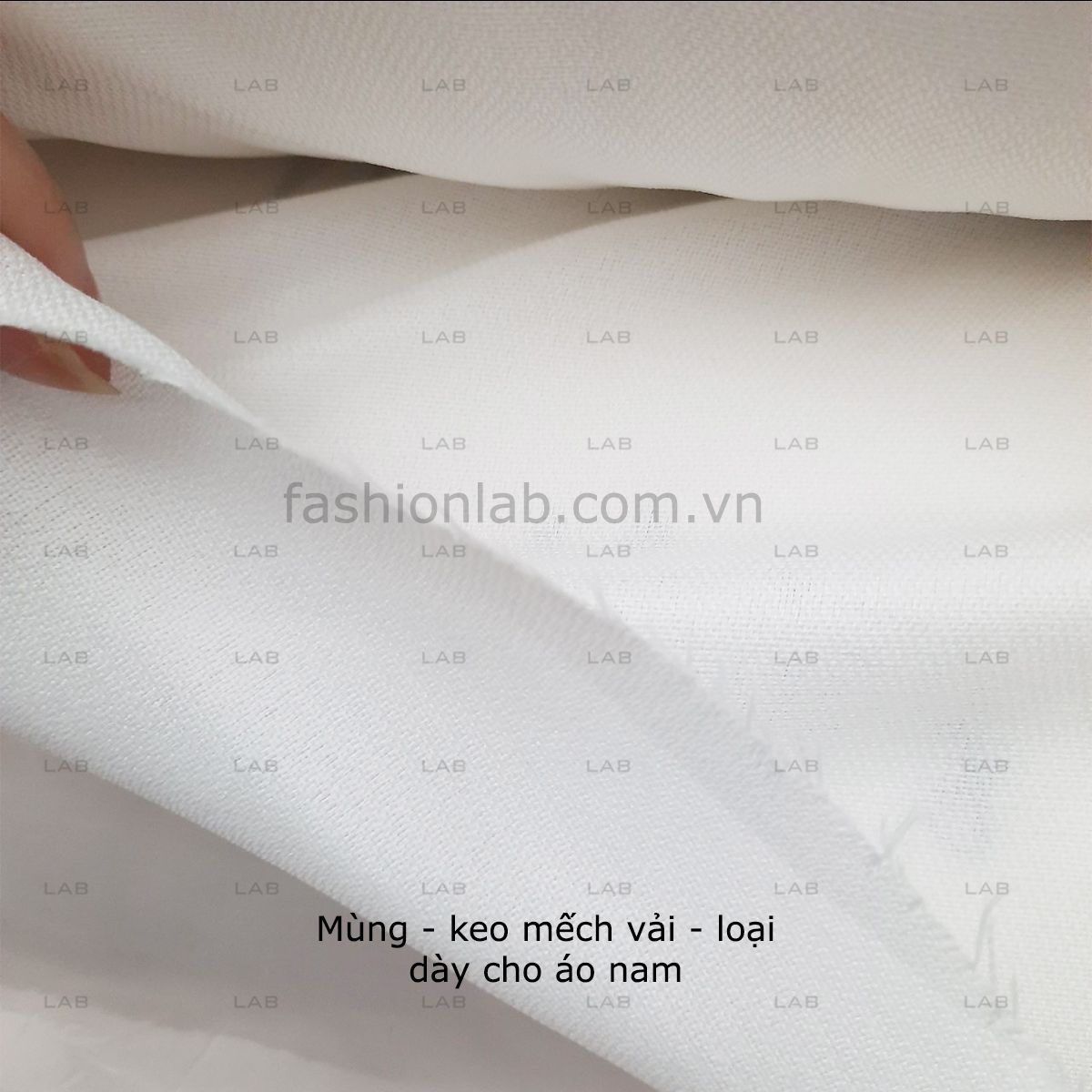 Mùng keo mếch vải khổ 125cm - loại dày cho áo nam #020701
