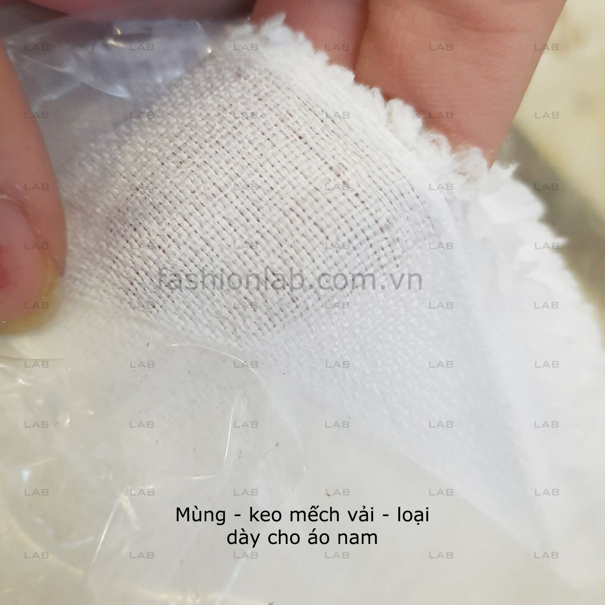 Mùng keo mếch vải khổ 125cm - loại dày cho áo nam #020701