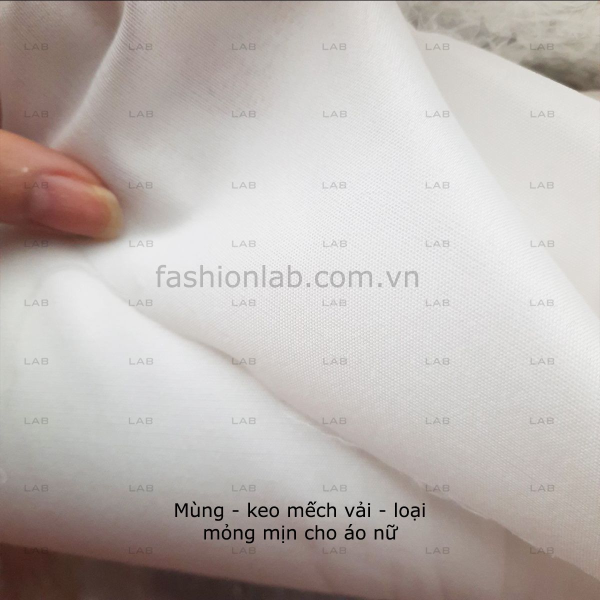Mùng keo mếch vải khổ 125cm - loại dày cho áo nam #020701