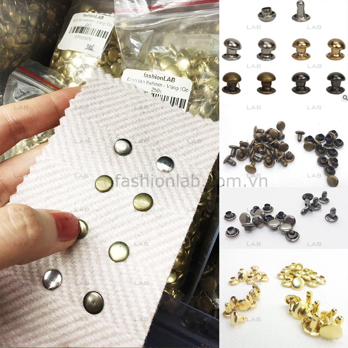 Đinh tán mũ nấm 6x6mm #020204