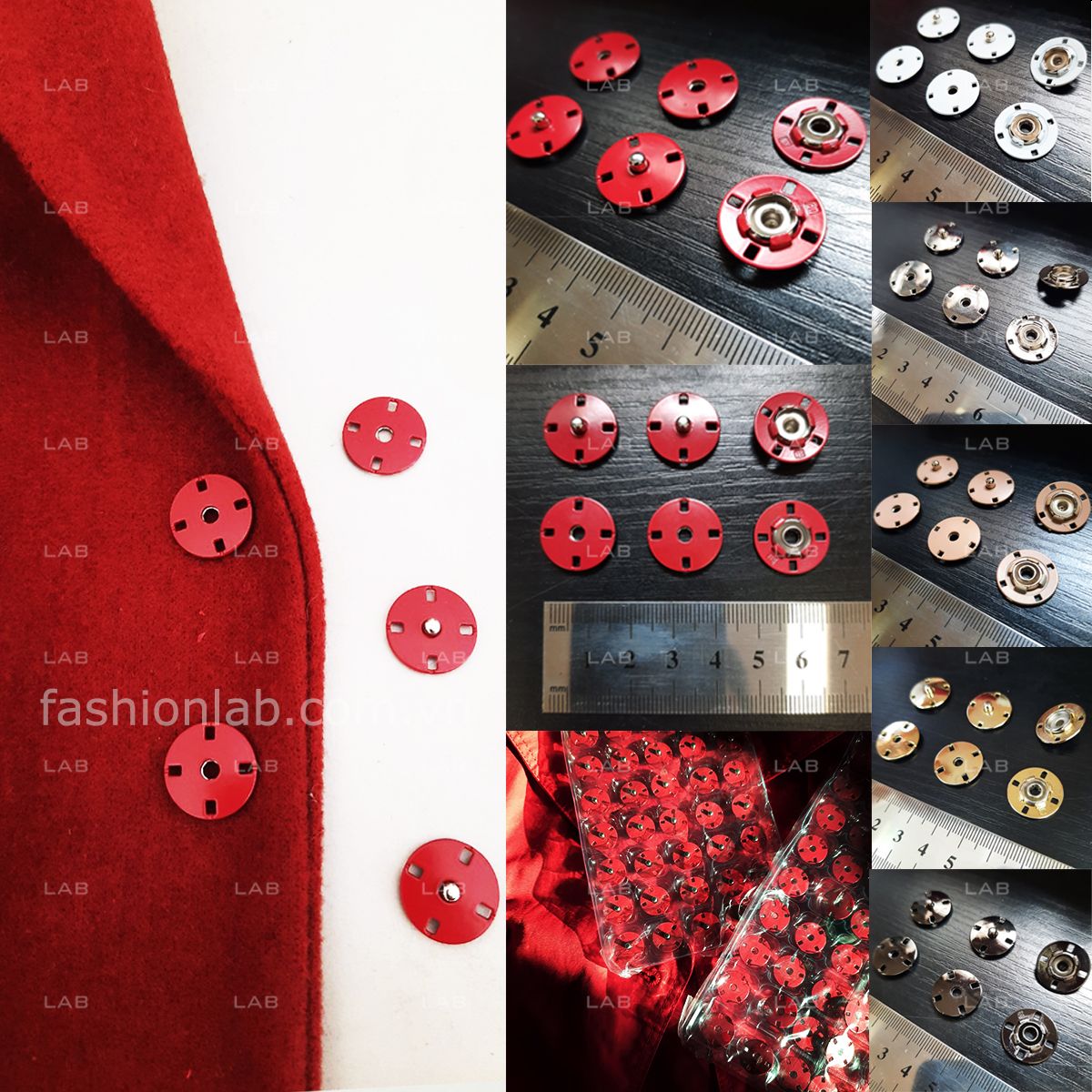Khuy ẩn giấu khuy cho áo khoác, manteau, áo len, dạ - 18mm #020201