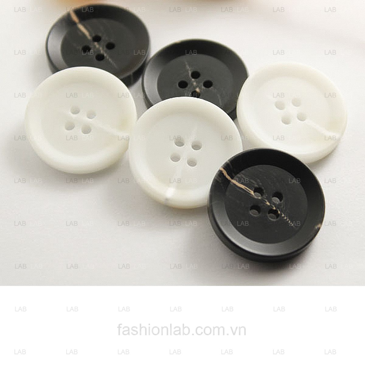 (10 chiếc) Khuy nhựa giả sừng mã 068 #020201