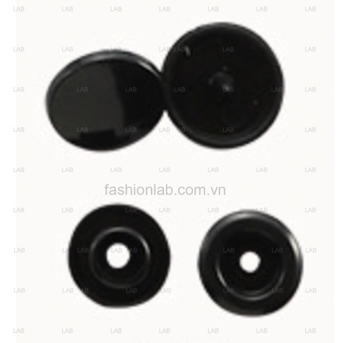 10 bộ Khuy cúc bấm nhựa 4 chi tiết T3, T5, T8 10mm, 12mm, 14mm #020201