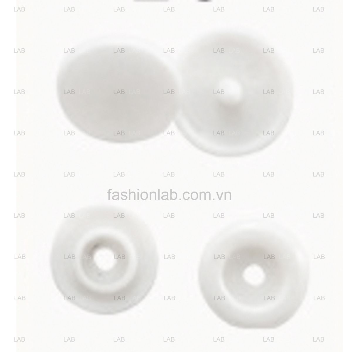 100 bộ Khuy cúc bấm nhựa 4 chi tiết T3, T5, T8 10mm, 12mm, 14mm #020201