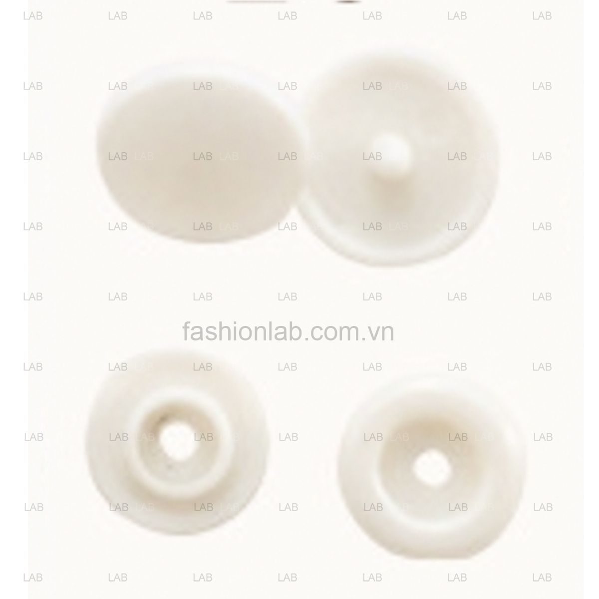 10 bộ Khuy cúc bấm nhựa 4 chi tiết T3, T5, T8 10mm, 12mm, 14mm #020201