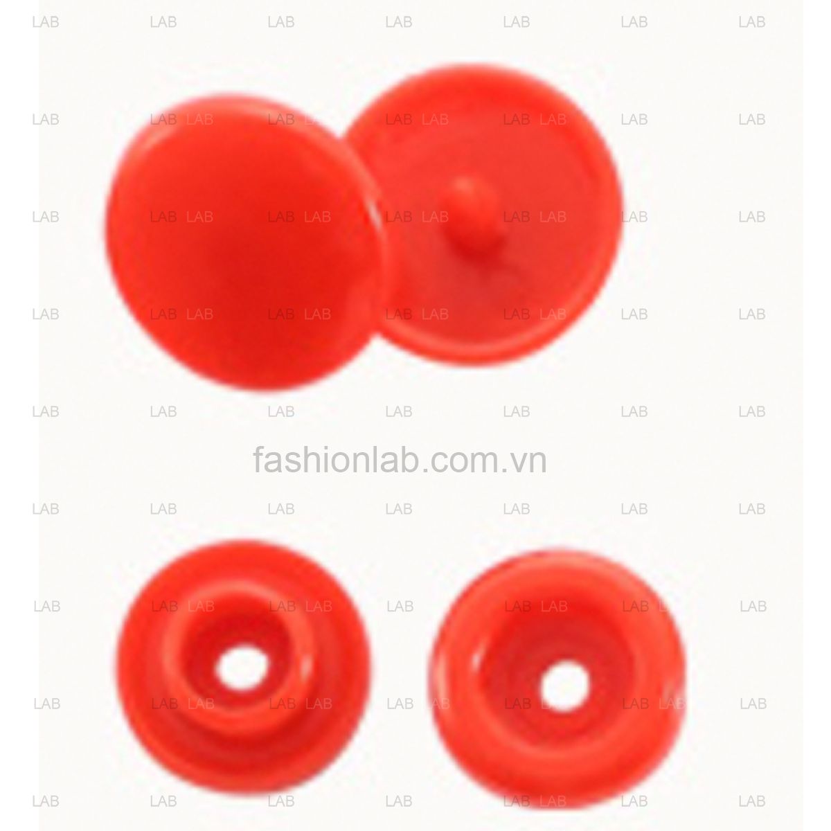 10 bộ Khuy cúc bấm nhựa 4 chi tiết T3, T5, T8 10mm, 12mm, 14mm #020201