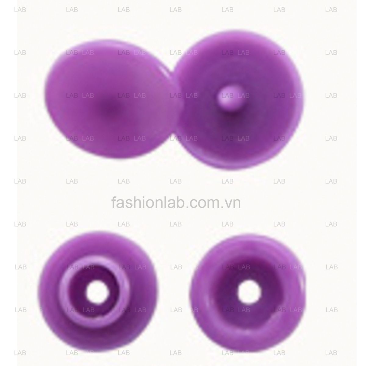 10 bộ Khuy cúc bấm nhựa 4 chi tiết T3, T5, T8 10mm, 12mm, 14mm #020201