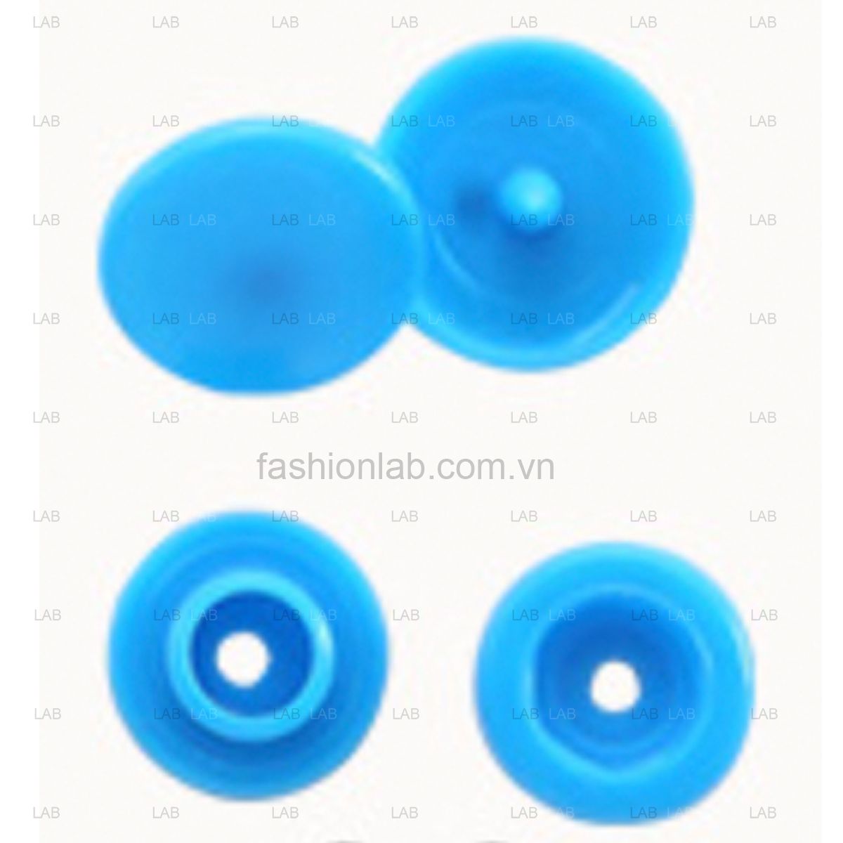 10 bộ Khuy cúc bấm nhựa 4 chi tiết T3, T5, T8 10mm, 12mm, 14mm #020201