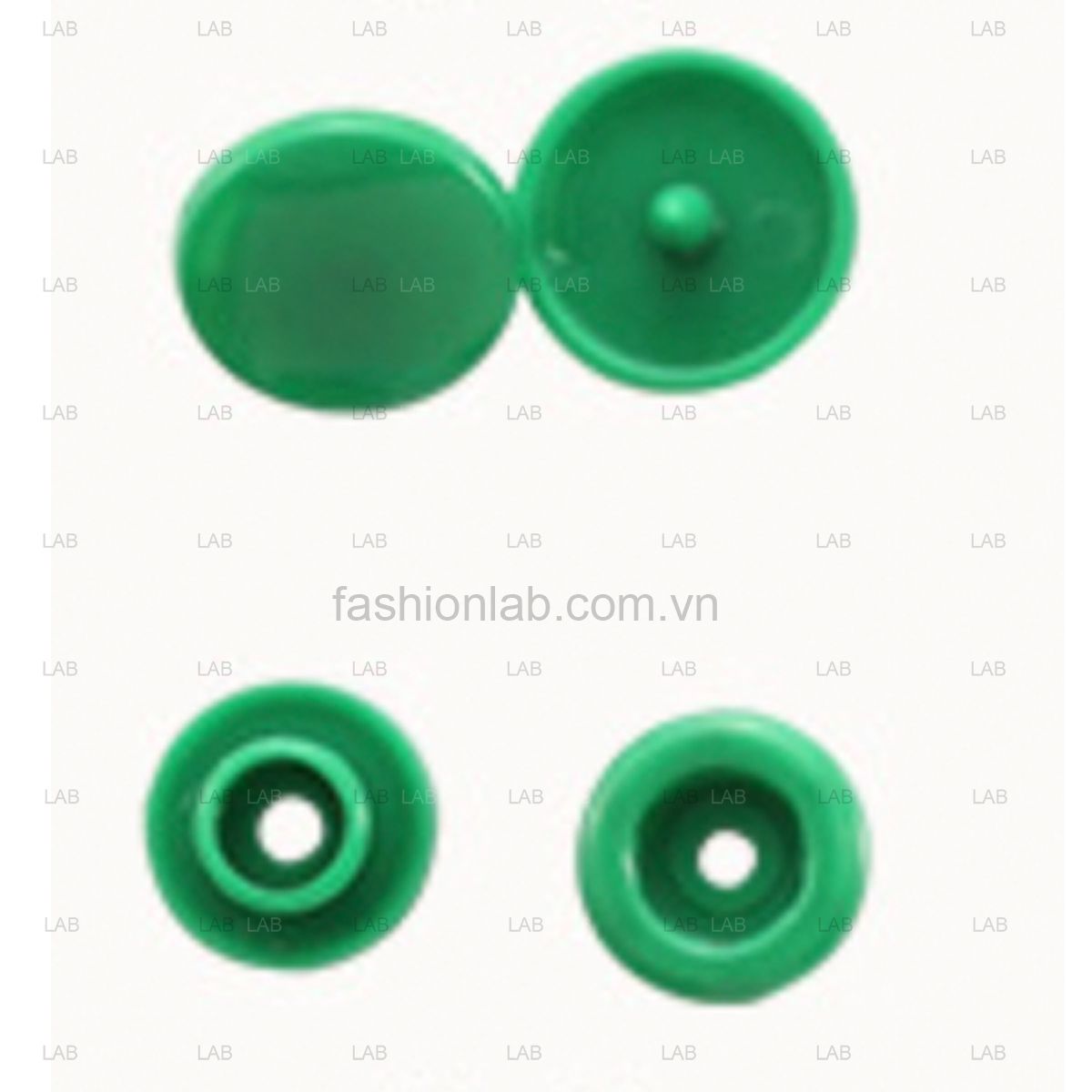 10 bộ Khuy cúc bấm nhựa 4 chi tiết T3, T5, T8 10mm, 12mm, 14mm #020201