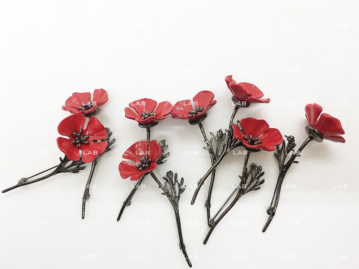 Pin cài áo - Poppy