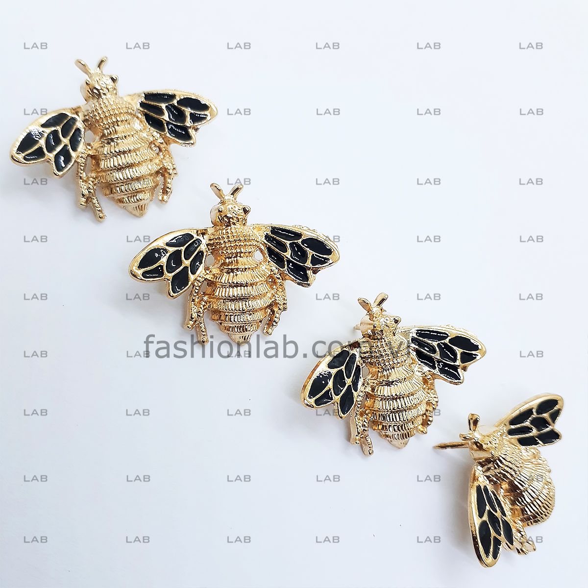Pin cài áo - Bee - Type B vàng gold (chiếc - kèm đế) #020902