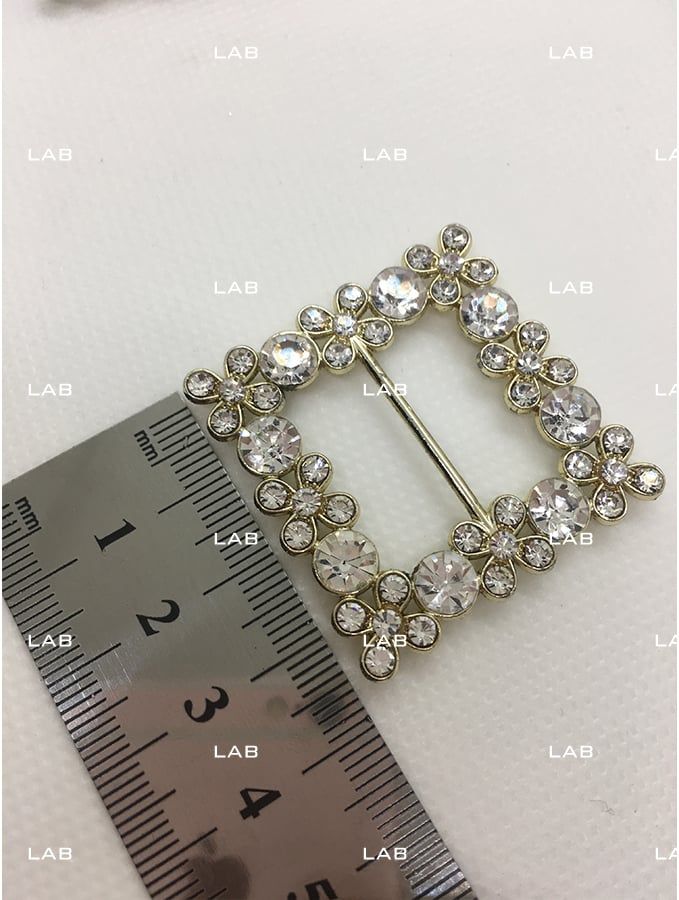 Mặt dây lưng vuông pha lê 40x40mm #020203