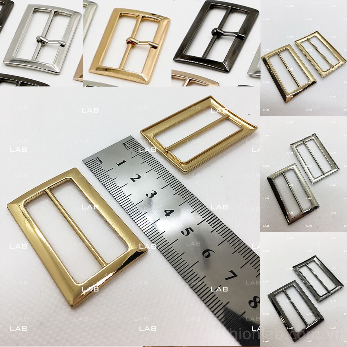 Mặt dây lưng kim loại hình chữ nhật chữ nhật (chiếc) #0202