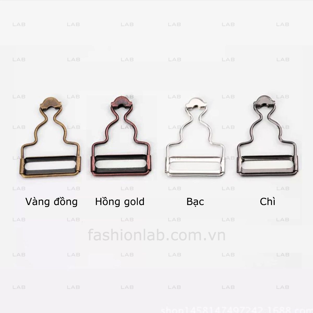Bộ đai móc cài quần yếm, tất đùi kim loại kèm tăng giảm - 28mm #020203