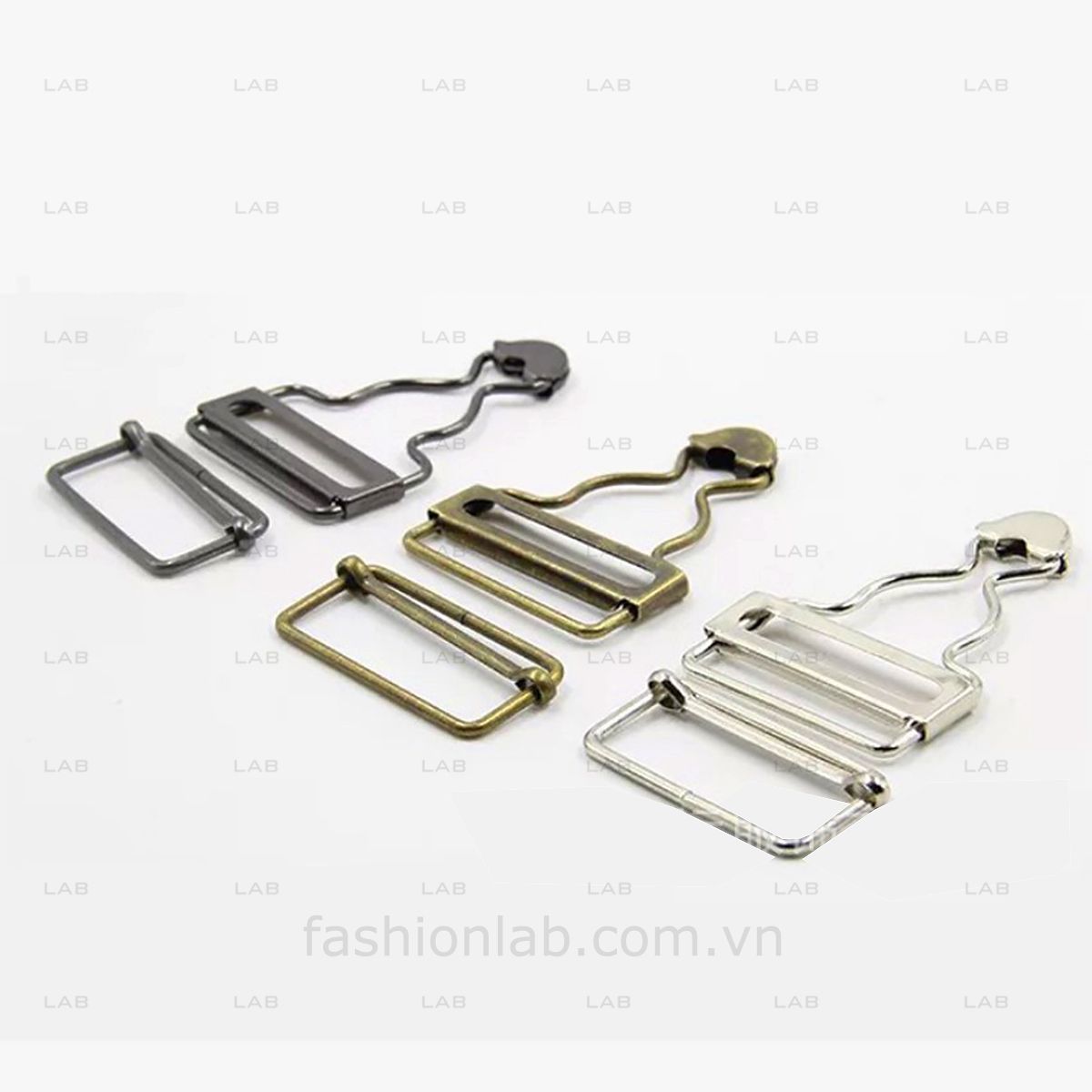 Bộ đai móc cài quần yếm, tất đùi kim loại kèm tăng giảm - 28mm #020203