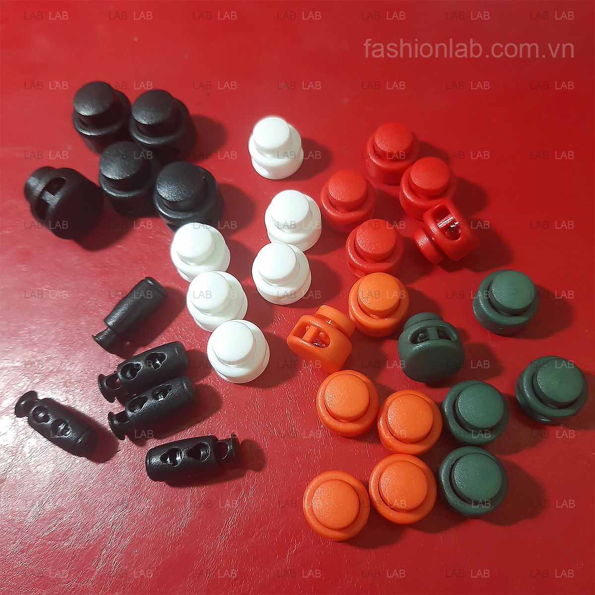 Chốt nhựa nút lò xo điều chỉnh dây rút #020203