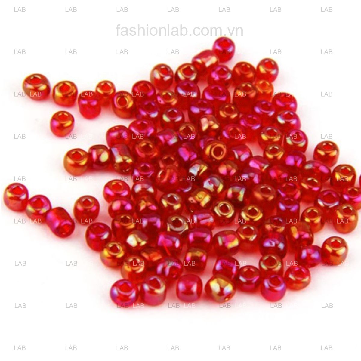 Hạt cườm pha lê tròn ánh sắc xỏ lỗ - 3mm #020302